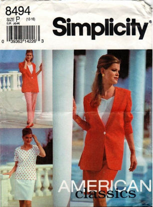 Picture of C6 SIMPLICITY 8494: JACKET, TOP & SKIRT SIZE 12-16