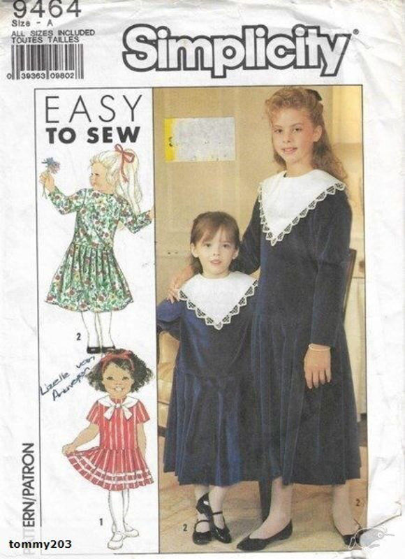 Picture of C61 SIMPLICITY 9464: GIRL'S DRESS SIZE 3-6