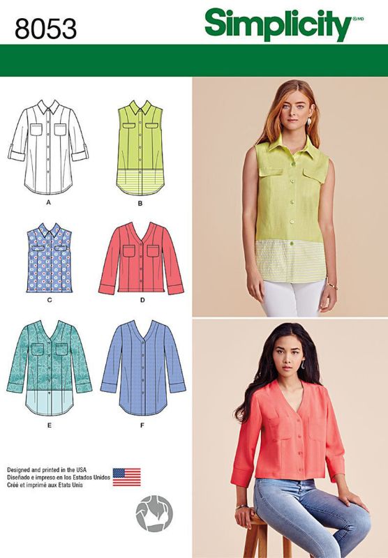 Picture of C164 SIMPLICITY 8053: SHIRTS SIZE 6-14