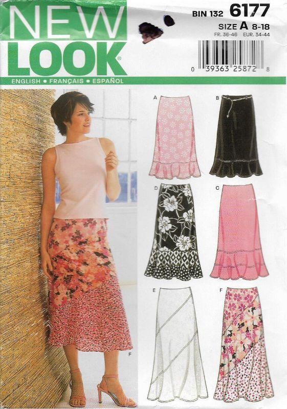 Picture of C280 NEW LOOK 6177: SKIRTS SIZE 8-18