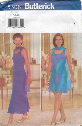 Picture of C97 BUTTERICK 5308: EVENING DRESS SIZE 6-10