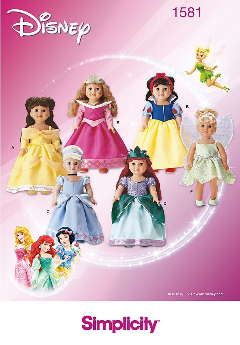 18 disney princess dolls