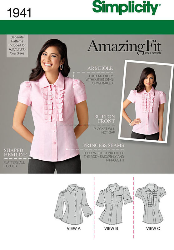 Picture of B86 SIMPLICITY 1941: AMAZING FIT BLOUSE SIZE 6-14 