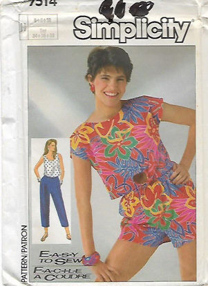 Picture of C130 SIMPLICITY 7514: TOP & PULL ON PANTS SIZE 6-10