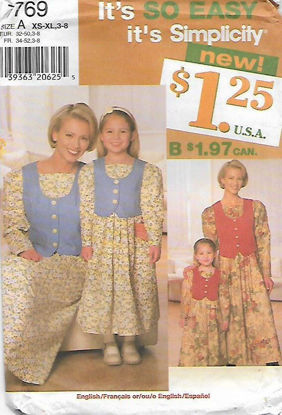 Picture of C109 SIMPLICITY 7769: WOMEN & GIRL'S DRESS 