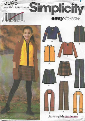 Picture of C59 SIMPLICITY 5945: GIRLS MIX & MATCH SIZE 8-16