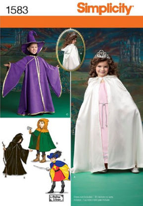 Picture of B222 SIMPLICITY 1583: CHILD'S CAPES, TABARD & HATS SIZE 3-8