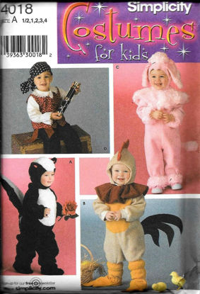 Picture of 100 SIMPLICITY 4018: CHILD'S COSTUME SIZE 6M-4