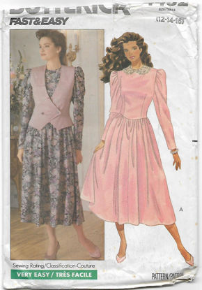 Picture of C182 BUTTERICK 4452: DRESS & VEST SIZE 12-16