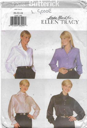 Picture of C43 BUTTERICK 5208: BLOUSE SIZE 20-24