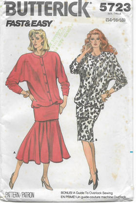 Picture of C244 BUTTERICK 5723: TOP & SKIRT SIZE 14-18