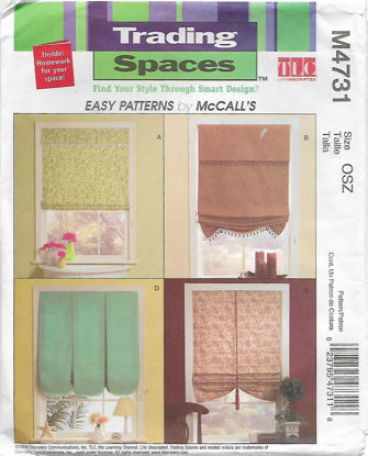 Picture of C265 McCALL'S M4731: WINDOW SHADES SIZE 36"- 42" - 48"