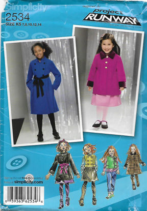 Picture of B237 SIMPLICITY 2534: GIRL'S COAT SIZE 7-14