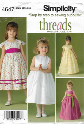 Picture of B247 SIMPLICITY 4647: GIRL'S DRESS SIZE 5-8