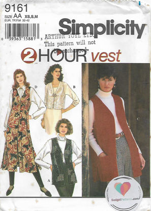 Picture of C20 SIMPLICITY 9161: VEST SIZE 6-16