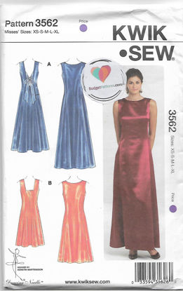 Picture of 27 KWIK*SEW 3562: EVENING DRESS SIZE XS-XL