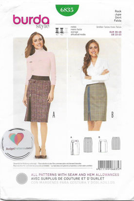 Picture of 34 BURDA 6835: SKIRTS SIZE 10-20