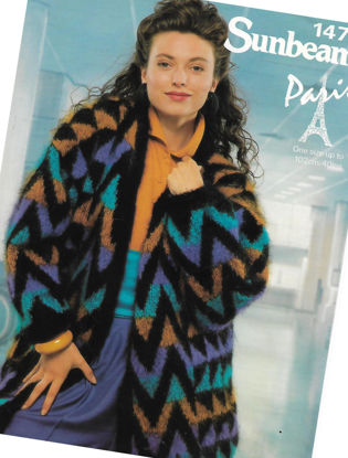 Picture of SUNBEAM PARIS 1472: FAIRISLE JACKET SIZE 102cm or 40"