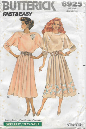 Picture of A54 BUTTERICK 6925: DRESS SIZE 14-18