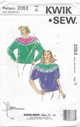 Picture of C349 KWIK*SEW 2053: TOP SIZE XS-XL 