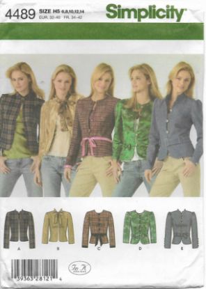 Picture of B164 SIMPLICITY 4489: JACKET SIZE 6-14