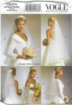 Picture of B89 VOGUE V8374: BRIDAL VEILS PACKAGE 