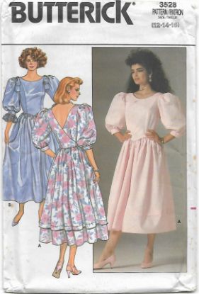 Picture of C243 BUTTERICK 3528: RETRO DRESS SIZE 6-10