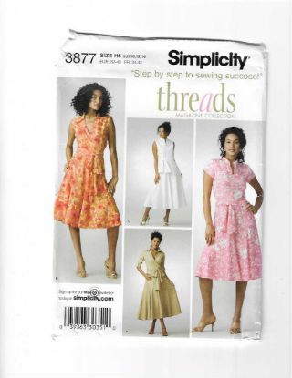 Picture of B49 SIMPLICITY 3877: DRESS SIZE 6-14