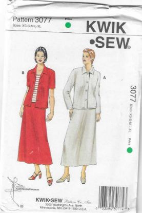 Picture of B147 KWIK*SEW 3077: MIX & MATCH SIZE XS-XL 