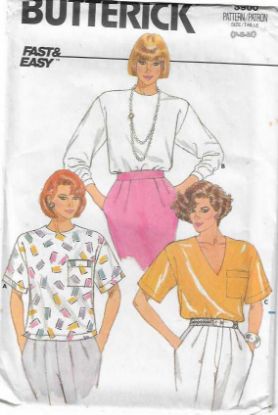 Picture of C81 BUTTERICK 3900: TOPS SIZE 6-14