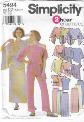 Picture of C250 SIMPLICITY 5494: MIX & MATCH SIZE 4-10