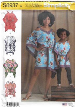 Picture of B145 SIMPLICITY S8937: GIRL'S & MISS TOP SIZE 3-8 & 10-24 