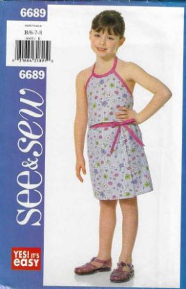 Picture of A98 SEE/SEW 6689: GIRL'S TOP & SKIRT SIZE 6-8