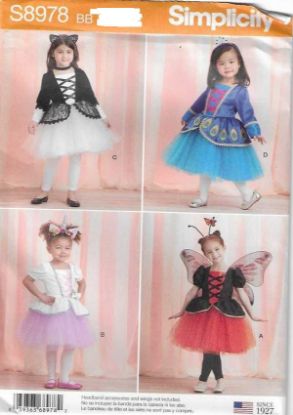 Picture of B159 SIMPLICITY S8978: CHILD'S COSTUME SIZE 6M-2 YEARS 