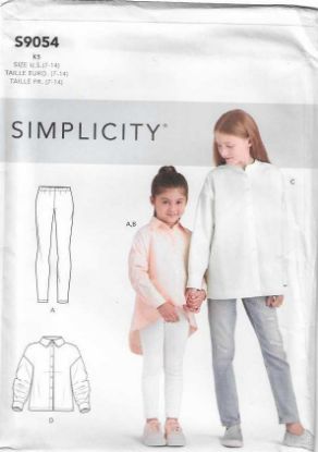 Picture of B149 SIMPLICITY S9054: GIRL'S SHIRT & PANTS SIZE 3-6