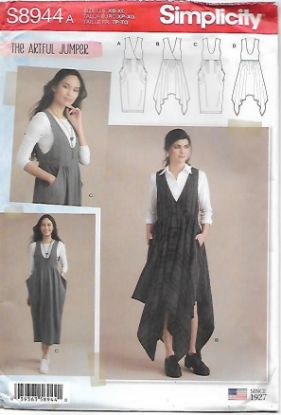 Picture of B192 SIMPLICITY S8944: DRESS PINAFORE SIZE 6-24