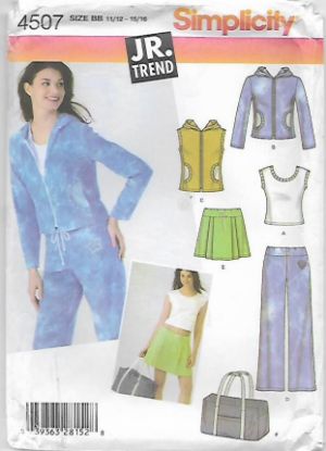 Picture of C16 SIMPLICITY 4507: JACKET, VEST, TOP & PANTS SIZE JR 11-16