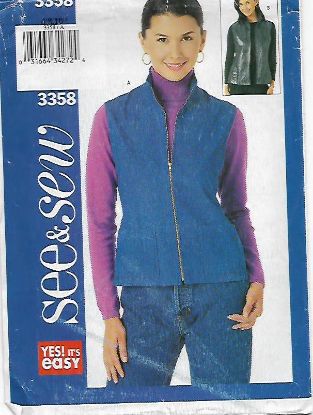 Picture of C193 SEE/SEW 3358: VEST SIZE 6-10