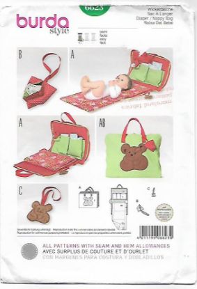 Picture of B186 BURDA 6623:  BABY ACCESSORIES ONE SIZE 