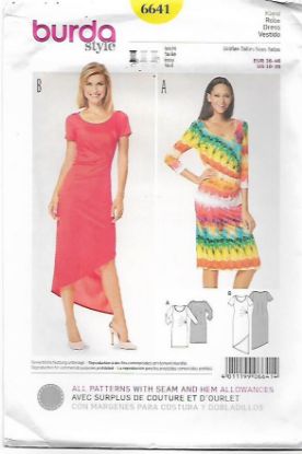 Picture of B205 BURDA 6641: DRESS SIZE 10-20