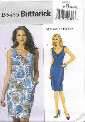 Picture of 2 BUTTERICK  B5455: DRESS SIZE 14-20