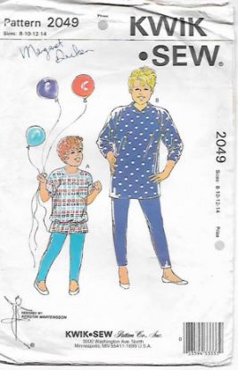 Picture of C8 KWIK*SEW 2049: CHILD'S TOP & PANTS SIZE 8-14