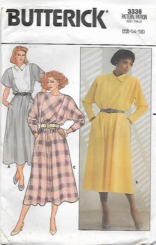 Picture of C126 BUTTERICK 3336: DRESS SIZE 12-16