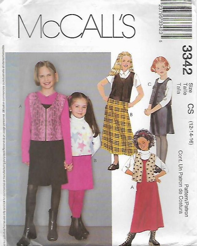 Picture of C333 McCALL'S 3342: SKIRT & JACKET SIZE:7-10