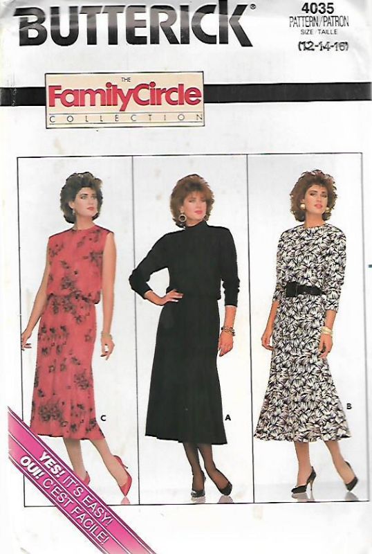 Picture of C298 BUTTERICK 4035:DRESS SIZE 12-16