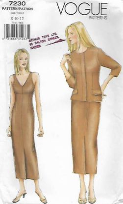 Picture of A126 VOGUE 7230: JACKET&DRESS SIZE 8-12