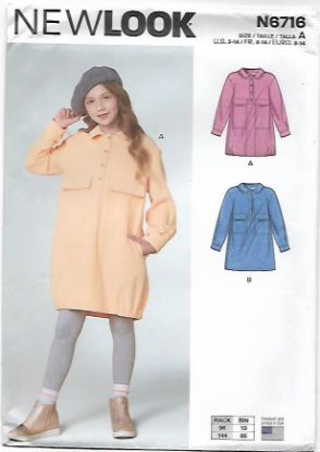 Picture of 130 NEW LOOK N6716: GIRL'S TOP SIZE 3-14