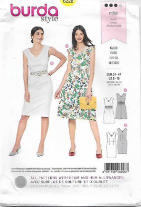 Picture of 115 BURDA 6228: DRESS SIZE 8-18