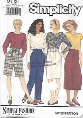 Picture of C295 SIMPLICITY 9781: PANT'S & SHIRT SIZE 8-14