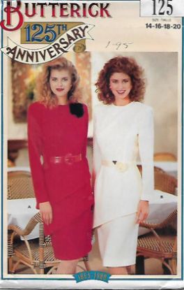 Picture of A56 BUTTERICK 125: DRESS SIZE 14-20